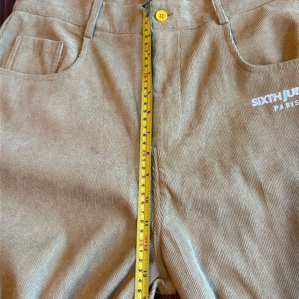 Sixth June Utility Corduroy Pants Sz XL Brown Large Pockets Side Straps Festival - Picture 6 of 9